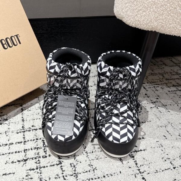 Versione top Moon Boot, ultimi stivali corti in stile natalizio, brutti e carini per l'autunno e l'inverno (TUKAD)
