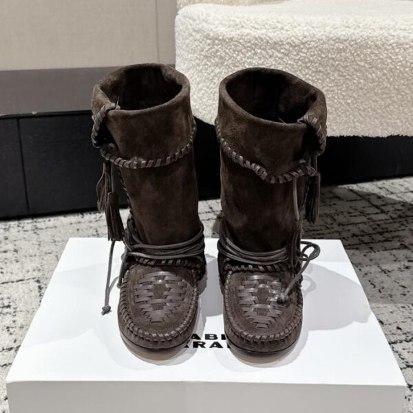repliche,replica,perfette,siti di,affidabili,migliori siti,dove comprare,1:1,scarpe da ginnastica Versione top degli stivali western Isabelle con suola in cuoio di ISABEL MARANT (AIYFK)