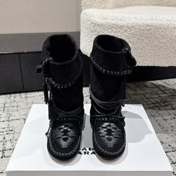 repliche,replica,perfette,siti di,affidabili,migliori siti,dove comprare,1:1,scarpe da ginnastica Versione top degli stivali western Isabelle con suola in cuoio di ISABEL MARANT (L6AAI)