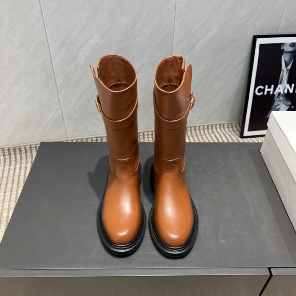 repliche,replica,perfette,siti di,affidabili,migliori siti,dove comprare,1:1,scarpe da ginnastica Versione top CELINE, stivali Martin con punta tonda slip-on, ultima collezione autunno/inverno (OA87I)