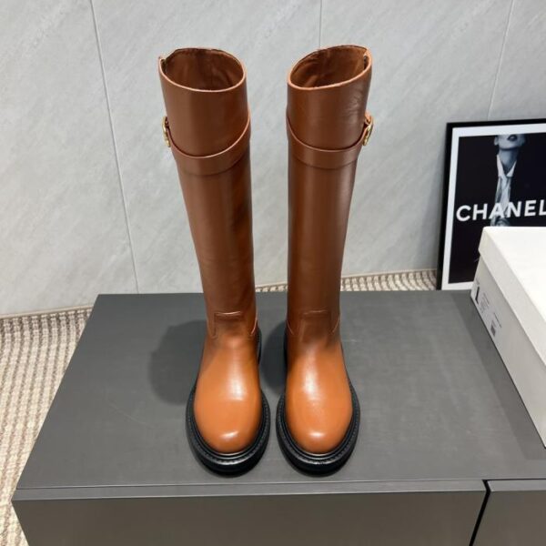 repliche,replica,perfette,siti di,affidabili,migliori siti,dove comprare,1:1,scarpe da ginnastica Versione top CELINE, stivali Martin di inizio autunno, ultima serie di stivali alti slip-on con punta tonda (UO238)