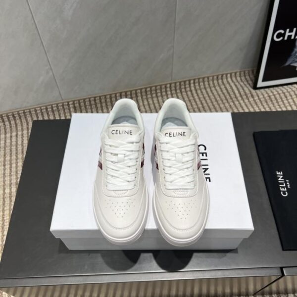 repliche,replica,perfette,siti di,affidabili,migliori siti,dove comprare,1:1,scarpe da ginnastica Versione top della sfilata di moda CELLINE Paris, ultima serie casual [scarpe casual con lacci e suola sottile color-block] (QDSIP)