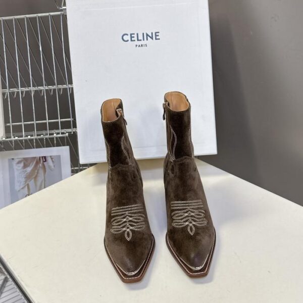repliche,replica,perfette,siti di,affidabili,migliori siti,dove comprare,1:1,scarpe da ginnastica Stivaletti alla caviglia in stile retrò CELINE per l’autunno e l’inverno (DVIM8)