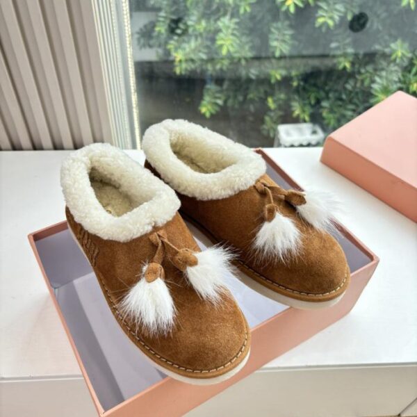 repliche,replica,perfette,siti di,affidabili,migliori siti,dove comprare,1:1,scarpe da ginnastica G021 Fodera in lana superiore MIUMIU autunno e inverno nuovi stivali da neve in lana importati (40 (L028A)