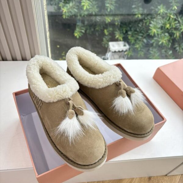 repliche,replica,perfette,siti di,affidabili,migliori siti,dove comprare,1:1,scarpe da ginnastica G021 Fodera in lana superiore MIUMIU autunno e inverno nuovi stivali da neve in lana importati (40 (MXM23)