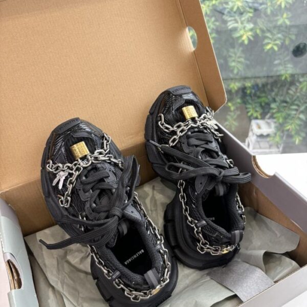 Scarpe da papà Balenciaga MONDAY nere di 16a generazione (FLIU5)