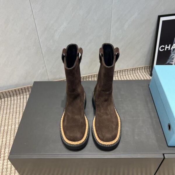 repliche,replica,perfette,siti di,affidabili,migliori siti,dove comprare,1:1,scarpe da ginnastica Versione top PRADA, nuovi stivali a metà piede con punta tonda e tacco medio, inizio autunno (OR1SM)