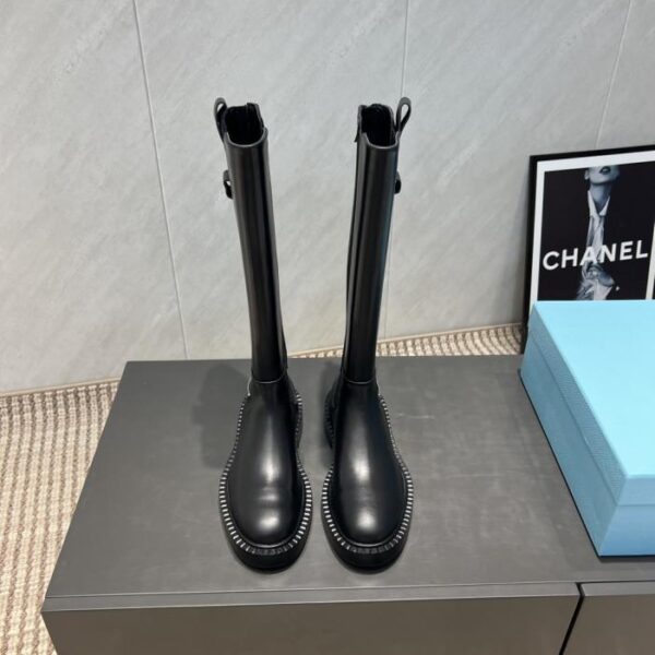 repliche,replica,perfette,siti di,affidabili,migliori siti,dove comprare,1:1,scarpe da ginnastica Versione top degli stivali slip-on con punta tonda PRADA di inizio autunno (51NN0)