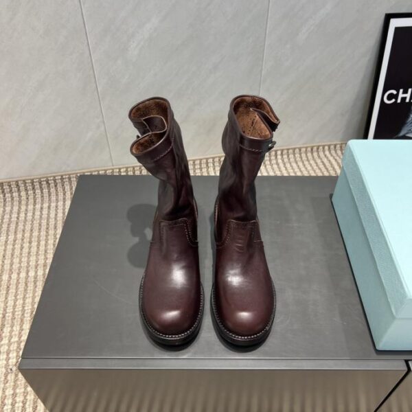 repliche,replica,perfette,siti di,affidabili,migliori siti,dove comprare,1:1,scarpe da ginnastica Versione top PRADA, nuovi stivali a metà piede con punta tonda per l’inizio dell’autunno (MMCPV)