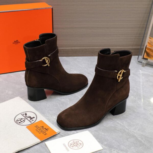repliche,replica,perfette,siti di,affidabili,migliori siti,dove comprare,1:1,scarpe da ginnastica Stivaletti Hermes Frenchie 50 Kelly Buckle autunno/inverno, primo strato, in pelle di vitello Heritage (FNAQ3)