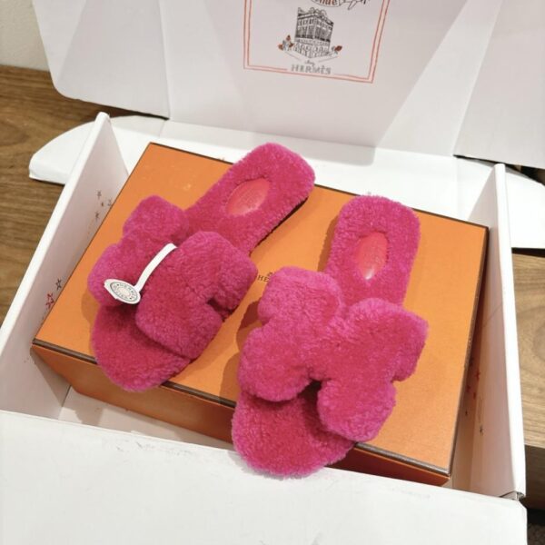 repliche,replica,perfette,siti di,affidabili,migliori siti,dove comprare,1:1,scarpe da ginnastica Pantofole Hermes a Eclair New Fur (78ZGF)