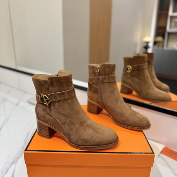 repliche,replica,perfette,siti di,affidabili,migliori siti,dove comprare,1:1,scarpe da ginnastica Stivali da cavaliere Hermes Justine in pelle di vitello con punta tonda e maniche di alta qualità (JY2PB)
