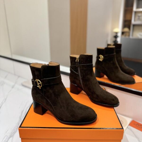 repliche,replica,perfette,siti di,affidabili,migliori siti,dove comprare,1:1,scarpe da ginnastica Stivali da cavaliere Hermes Justine in pelle di vitello con punta tonda e maniche di alta qualità (LU02Y)