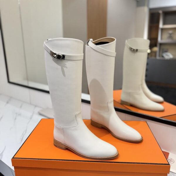repliche,replica,perfette,siti di,affidabili,migliori siti,dove comprare,1:1,scarpe da ginnastica Stivali da cavaliere saltante Kelly di Hermes, modello Hot Girl di alta qualità (STI36)