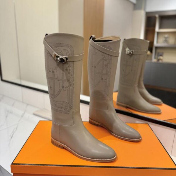 repliche,replica,perfette,siti di,affidabili,migliori siti,dove comprare,1:1,scarpe da ginnastica Stivali da cavaliere saltante Kelly di Hermes, modello Hot Girl di alta qualità (3VUDD)