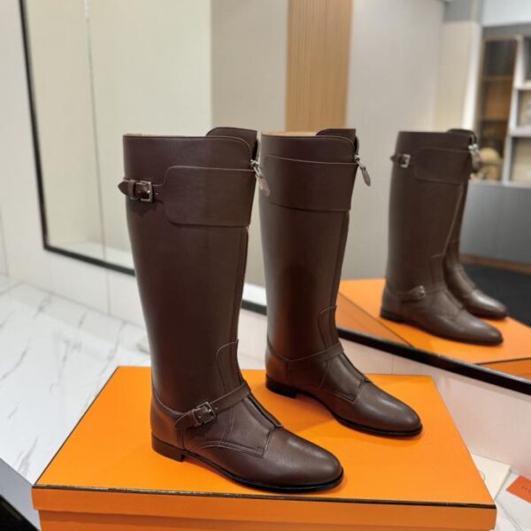 repliche,replica,perfette,siti di,affidabili,migliori siti,dove comprare,1:1,scarpe da ginnastica Stivali da motociclista Hermes Premium Hot Girl in pelle di vitello (3EWRV)