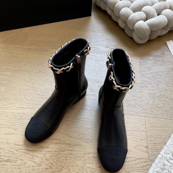 repliche,replica,perfette,siti di,affidabili,migliori siti,dove comprare,1:1,scarpe da ginnastica Stivaletti Chanel New Chain Ankle Boots Top Version (0609A)