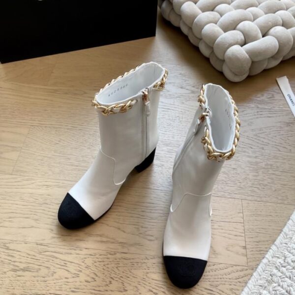 Chanel New Chain Ankle Boots Top Edition (GFZBO)
