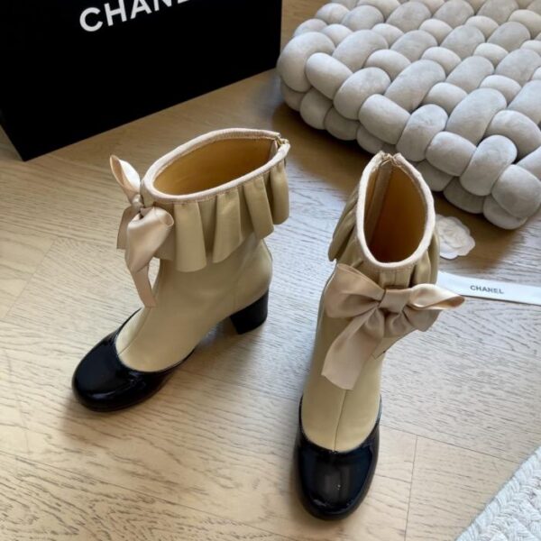 repliche,replica,perfette,siti di,affidabili,migliori siti,dove comprare,1:1,scarpe da ginnastica Stivaletti lunghi con fiocco e tacco grosso Chanel autunno/inverno (X1MLX)