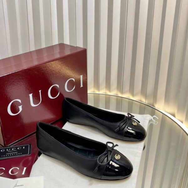 repliche,replica,perfette,siti di,affidabili,migliori siti,dove comprare,1:1,scarpe da ginnastica Scarpe da ballo piatte GUCCI Double G (89GVF)
