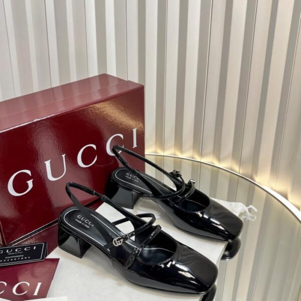 repliche,replica,perfette,siti di,affidabili,migliori siti,dove comprare,1:1,scarpe da ginnastica Gucci New Double G Buckle Mary Janes Bowknot Ballerine Tacco Basso (AICA5)