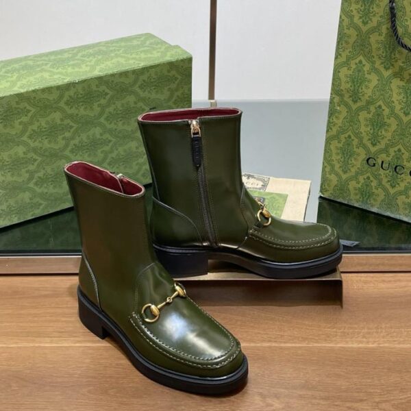 repliche,replica,perfette,siti di,affidabili,migliori siti,dove comprare,1:1,scarpe da ginnastica Stivaletti Chelsea con plateau e morsetto a forma di ape con suola scanalata GUCCI [fodera rossa con ancora] (N13HY)