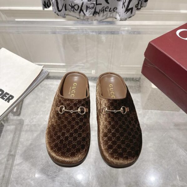 repliche,replica,perfette,siti di,affidabili,migliori siti,dove comprare,1:1,scarpe da ginnastica Ciabatte Gucci primavera e autunno in velluto dorato con punta chiusa (8W0QK)