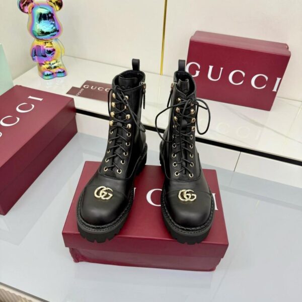 repliche,replica,perfette,siti di,affidabili,migliori siti,dove comprare,1:1,scarpe da ginnastica Nuovi stivali Martin GUCCI con lacci coordinati (MXFA2)