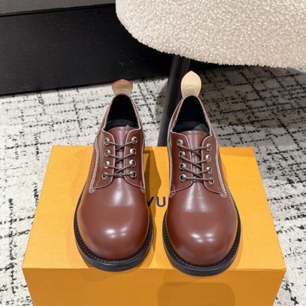 Louis Vuitton Autunno Nuove Scarpe Stringate BUBBLE da Uomo Scarpe in Pelle con Suola Spessa Stivali Martin (R7AO8)