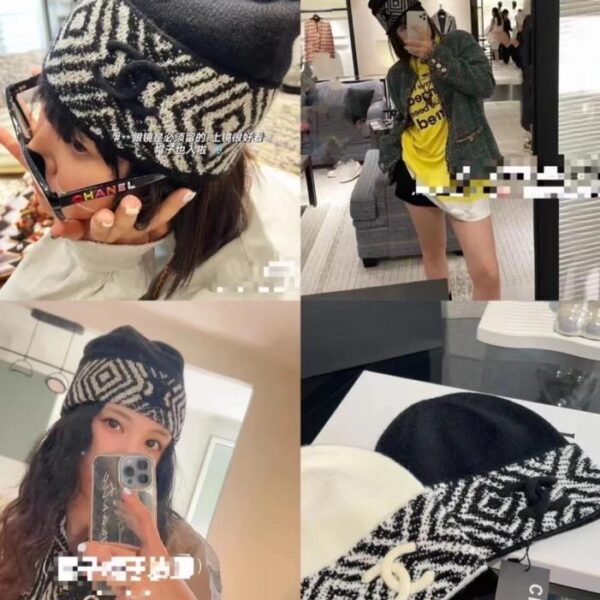 repliche,replica,perfette,siti di,affidabili,migliori siti,dove comprare,1:1,scarpe da ginnastica Berretto lavorato a maglia CHANEL (9CFFI)
