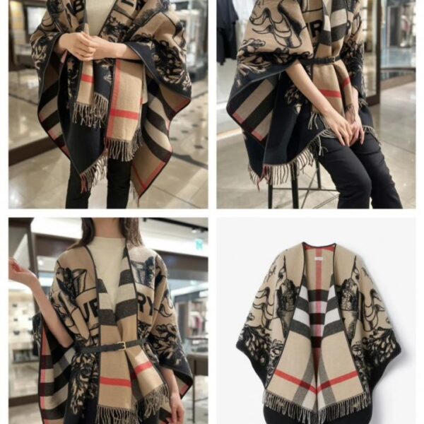 repliche,replica,perfette,siti di,affidabili,migliori siti,dove comprare,1:1,scarpe da ginnastica L’ultima mantella jacquard double-face con motivo cavaliere di Burberry (IPLR7)