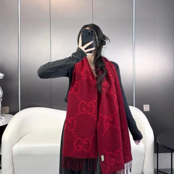 repliche,replica,perfette,siti di,affidabili,migliori siti,dove comprare,1:1,scarpe da ginnastica Sciarpa Big G Tassel, stile classico, double face, con nappa jacquard Big G (ABB8L)