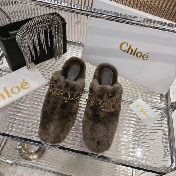 repliche,replica,perfette,siti di,affidabili,migliori siti,dove comprare,1:1,scarpe da ginnastica Ciabatte in vera pelliccia Chloe 2026 (LN647)