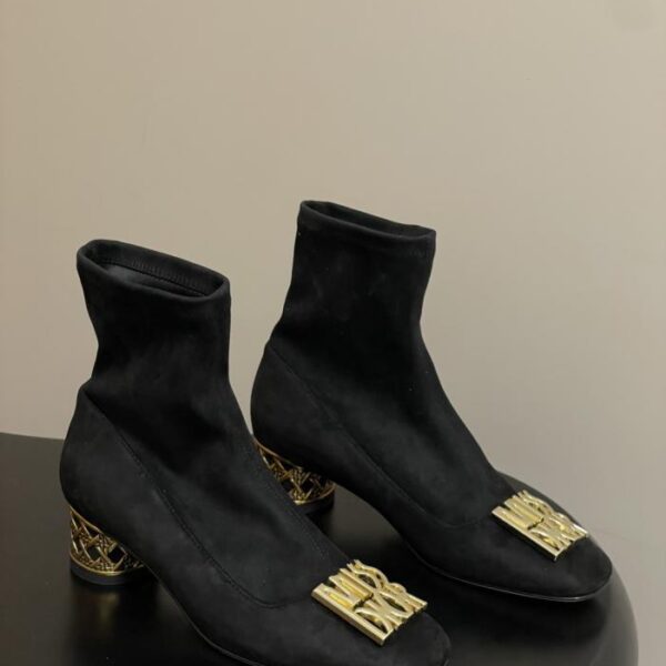 repliche,replica,perfette,siti di,affidabili,migliori siti,dove comprare,1:1,scarpe da ginnastica Nuovi stivaletti alla caviglia con tacco tondo Miss Dior autunno e inverno, stivaletti elastici con tacco spesso (MAGD5)