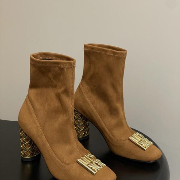 repliche,replica,perfette,siti di,affidabili,migliori siti,dove comprare,1:1,scarpe da ginnastica Nuovi stivaletti alla caviglia con tacco tondo Miss Dior per autunno e inverno, stivali corti con tacco spesso ed elastico (Y2BVJ)