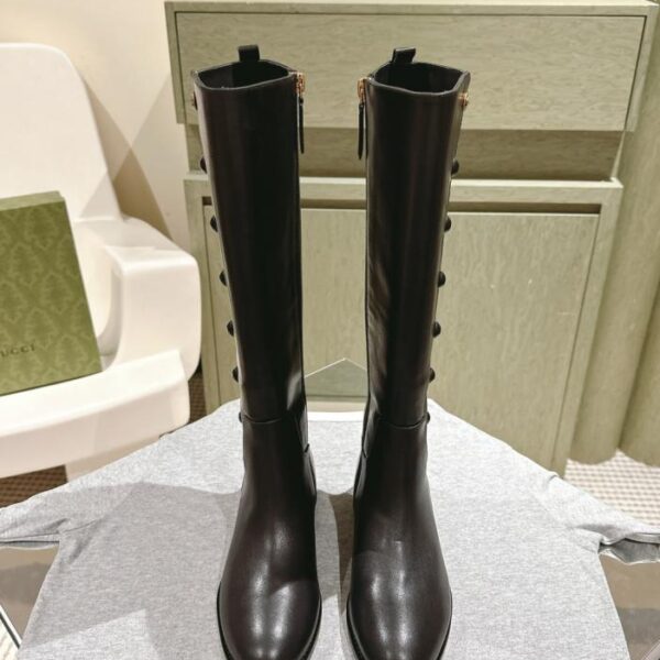 repliche,replica,perfette,siti di,affidabili,migliori siti,dove comprare,1:1,scarpe da ginnastica GUCCI Nuovi stivaletti lunghi con morsetto (GI0I5)