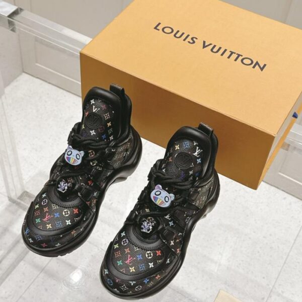 repliche,replica,perfette,siti di,affidabili,migliori siti,dove comprare,1:1,scarpe da ginnastica Scarpe da ginnastica Louis Vuitton Murakami Archlight Classic Daddy con motivo animalier decorato fai da te (WN0W7)