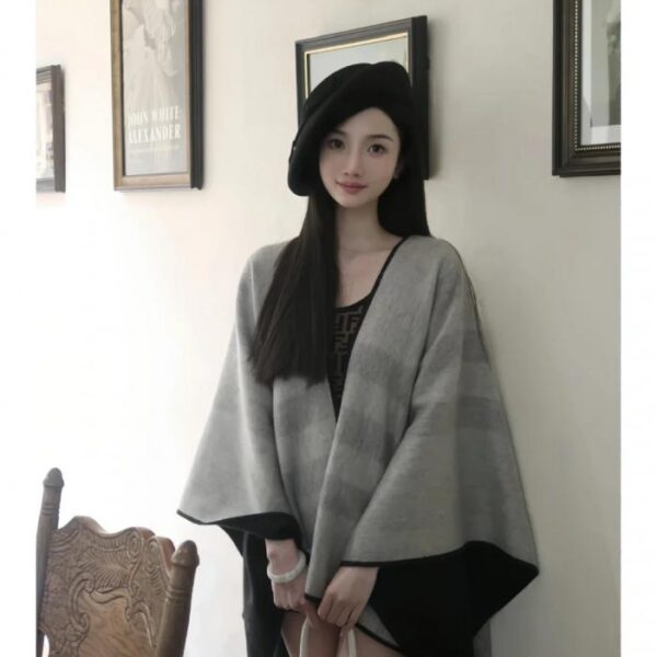 repliche,replica,perfette,siti di,affidabili,migliori siti,dove comprare,1:1,scarpe da ginnastica Mantella double-face Burberry 100% puro cashmere (87X9A)