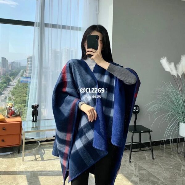 repliche,replica,perfette,siti di,affidabili,migliori siti,dove comprare,1:1,scarpe da ginnastica Mantella double-face Burberry 100% puro cashmere (XTH9P)
