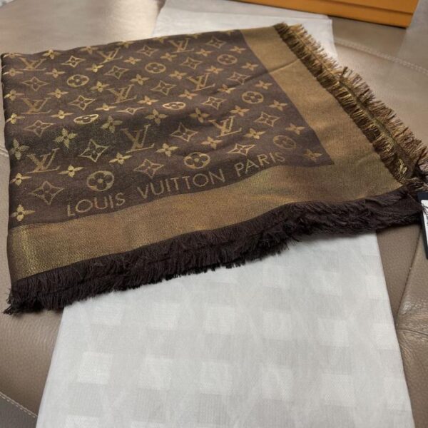 (Oro) Sciarpa monogramma Louis Vuitton (OZE7C)