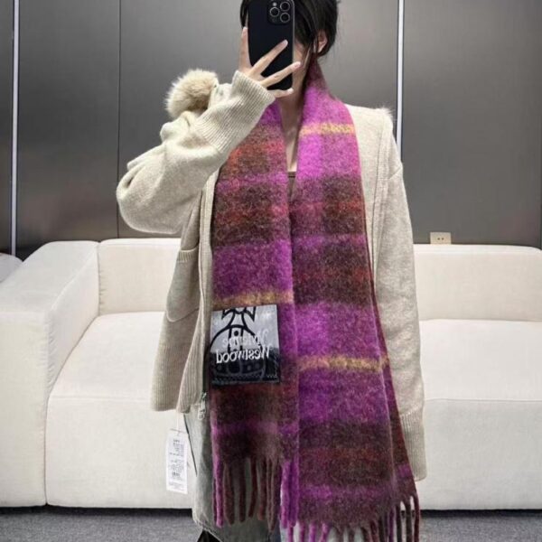 Sciarpa classica grande Saturn in mohair Vivienne Westwood (71XE8)