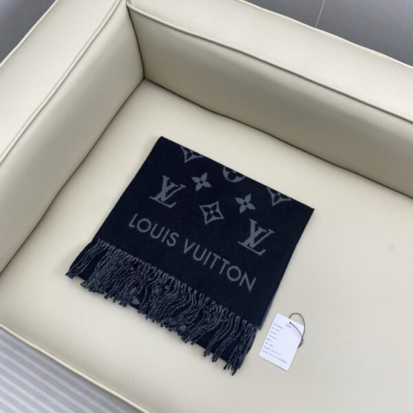 repliche,replica,perfette,siti di,affidabili,migliori siti,dove comprare,1:1,scarpe da ginnastica Sciarpa All About Monogram nera e grigia da uomo Louis Vuitton (9G3RS)