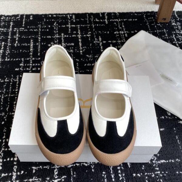 repliche,replica,perfette,siti di,affidabili,migliori siti,dove comprare,1:1,scarpe da ginnastica THE ROW Scarpe Mary Jane comode con punta tonda e velcro, semplici e slip-on, autunno/inverno (DW)
