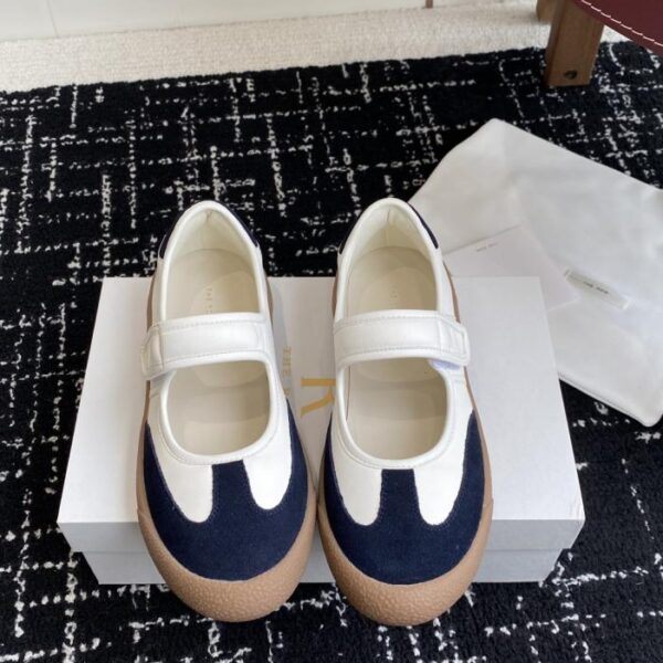repliche,replica,perfette,siti di,affidabili,migliori siti,dove comprare,1:1,scarpe da ginnastica THE ROW Scarpe Mary Jane comode con punta tonda e velcro, semplici e slip-on, autunno/inverno (QZM8V)