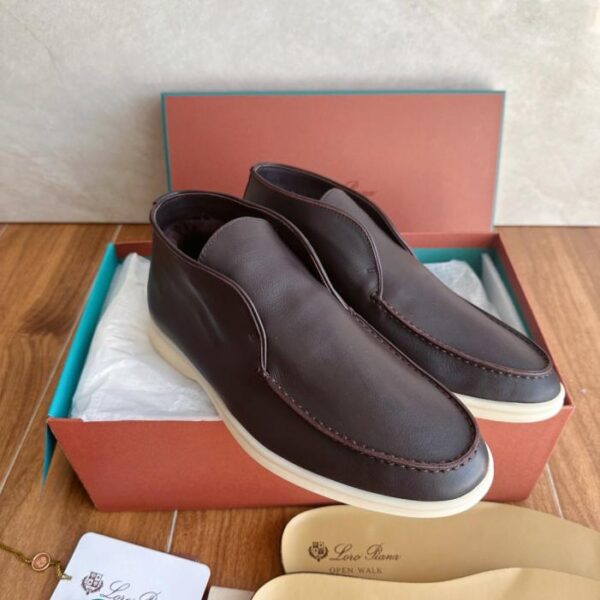 Pelle color caffè Loro Piana 【Stivali da uomo in pelliccia】(NATN6)