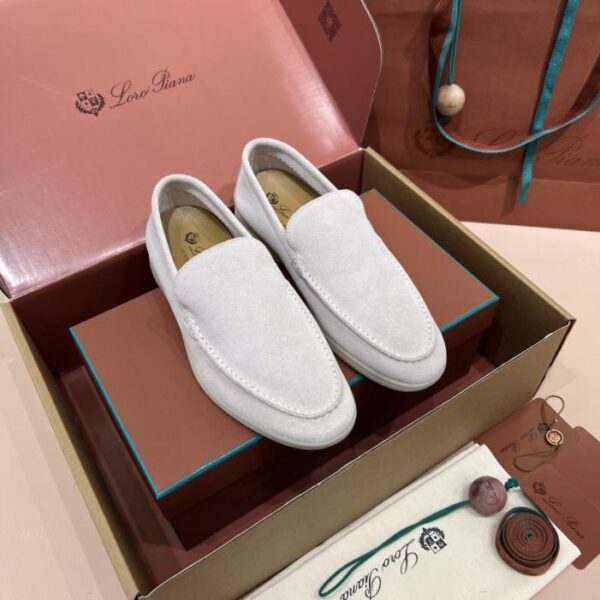 Scarpe da uomo Loro Piana bianco sporco (9MBSV)
