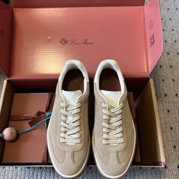 repliche,replica,perfette,siti di,affidabili,migliori siti,dove comprare,1:1,scarpe da ginnastica Loro Piana Tennis Walk Scarpe da tennis in pelle scamosciata (1TOB7)