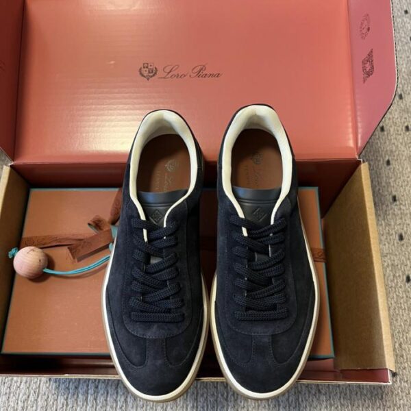 repliche,replica,perfette,siti di,affidabili,migliori siti,dove comprare,1:1,scarpe da ginnastica Scarpe da tennis in pelle scamosciata Loro Piana Tennis Walk (C4OA6)
