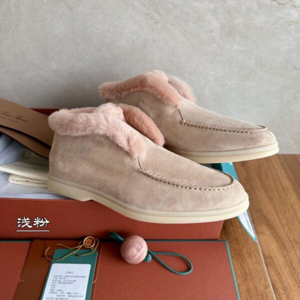 repliche,replica,perfette,siti di,affidabili,migliori siti,dove comprare,1:1,scarpe da ginnastica Stivali pesanti in pelliccia Loro Piana autunno e inverno rosa chiaro (RBQCZ)
