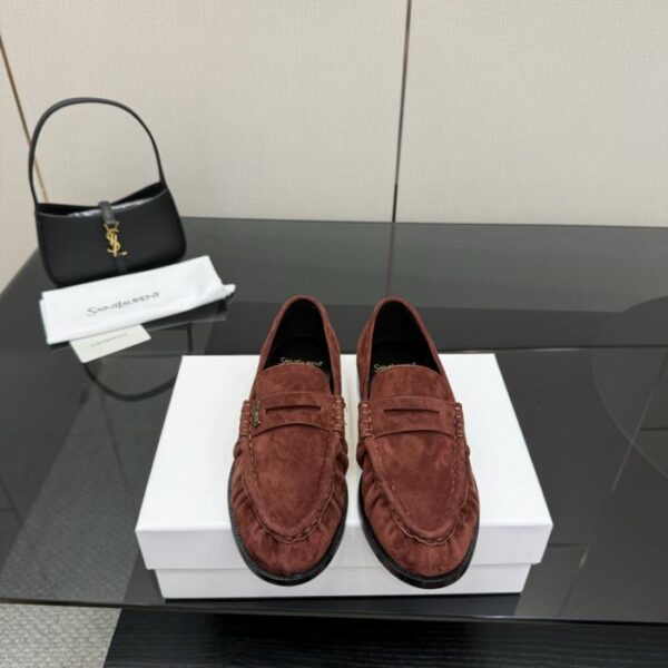 repliche,replica,perfette,siti di,affidabili,migliori siti,dove comprare,1:1,scarpe da ginnastica Mocassini e pantofole con logo piccolo YSL di Saint Laurent (B3GCG)